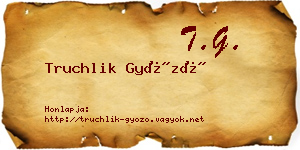Truchlik Győző névjegykártya
