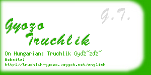 gyozo truchlik business card